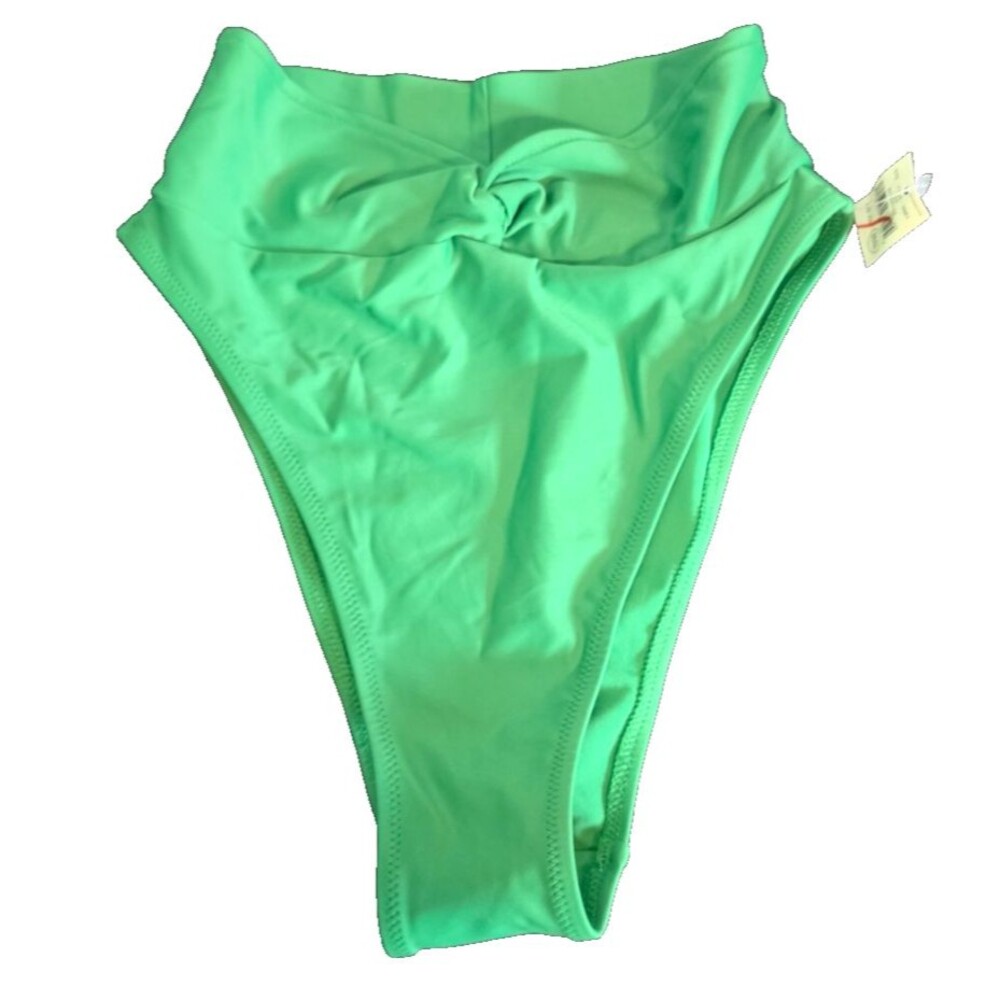 Aerie Green High Cut Cheeky Swim Bathing Suit Size XS NEW NWT